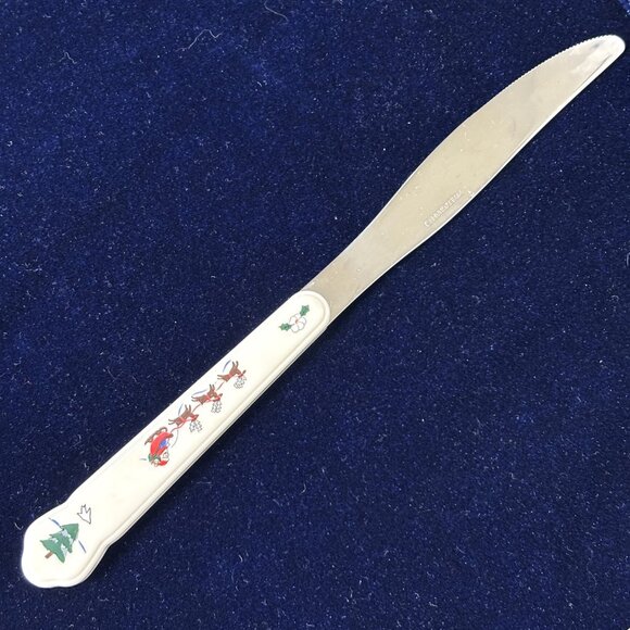 Pfaltzgraff “Snowy Village” 24 Pc Stainless Flatware Set Vintage - Picture 8 of 15